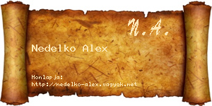 Nedelko Alex névjegykártya